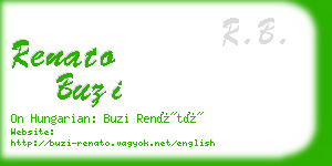 renato buzi business card